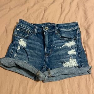 AEO Ripped Jean Shorts